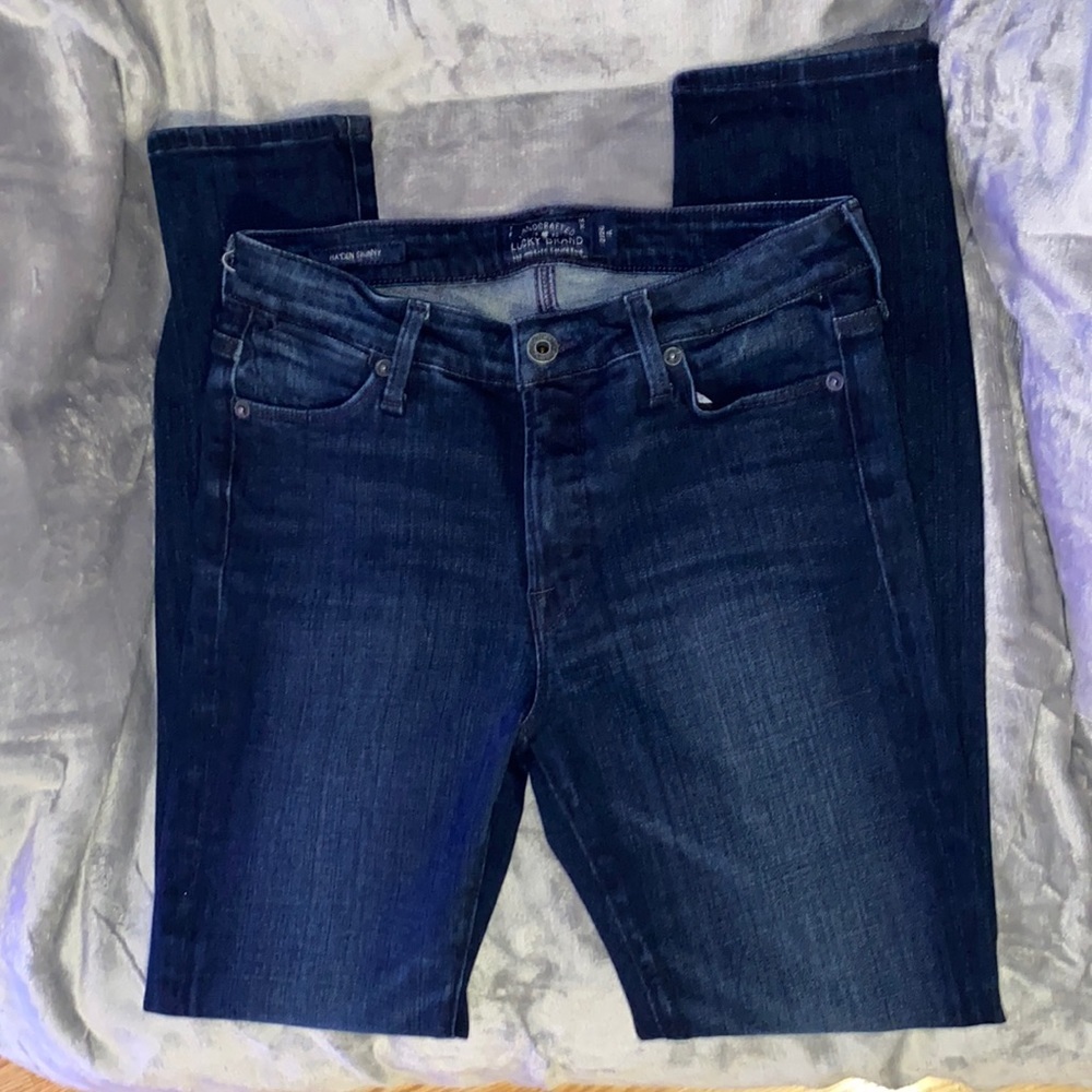 Lucky Brand women’s size 2/26 A, Hayden skinny denim jeans. Dark wash 5 pocket